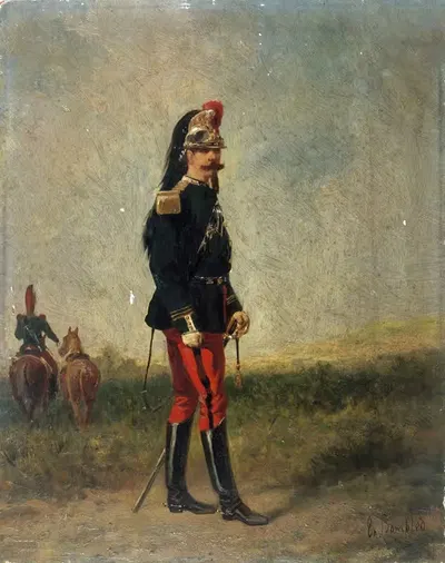 Портрет офицера кирасиров by Карел Фредерик Бомблед, 1860 — digital art print download