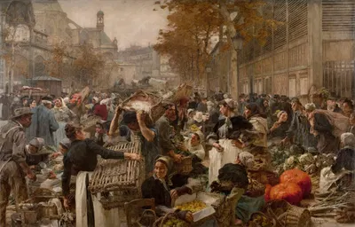Лез Алл by Леон Огюст Лермиц, 1895 — digital art print download
