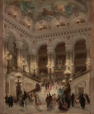 Лестница Опера by Луи Беру, 1877 — digital art print download