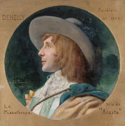 Портрет Эмиля Дельелли (1871-1969), члена Комедии-Франсез, в роли Акаста из 'Мизантропа' by Луи Эдуар Фурнье, 1871-1969 —…