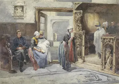 После крещения by Мари тен Кат, 1841 - 1910 — digital art print download