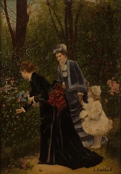 Au jardin by Marie-François Firmin-Girard, 1880 — digital art print download