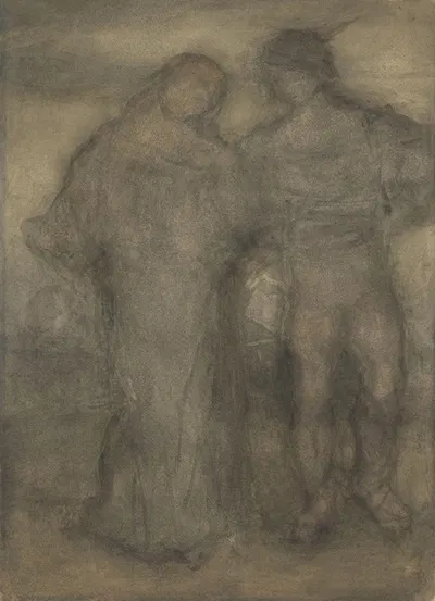 Jeugdig paar by Matthijs Maris, 1849 - 1917 — digital art print download