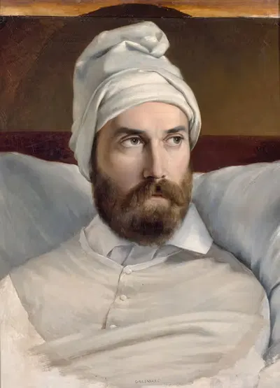 Portrait d'Auguste Hesse (1795-1869), peintre d'histoire, membre de l'Institut. by Nicolas Auguste Galimard, 1795-1869 —…