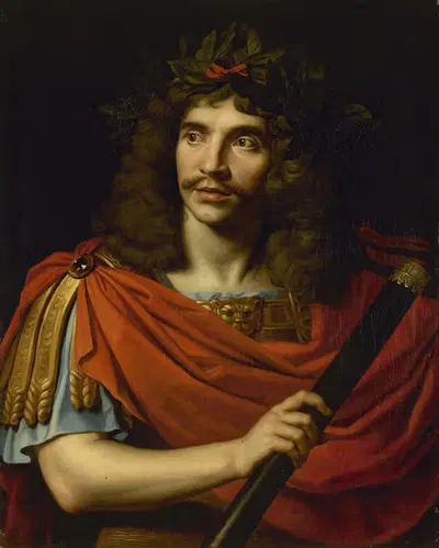Мольер (1622-1673) в роли Цезаря в "Смерти Помпея by Николя Миньяр, 1622-1673 — digital art print download
