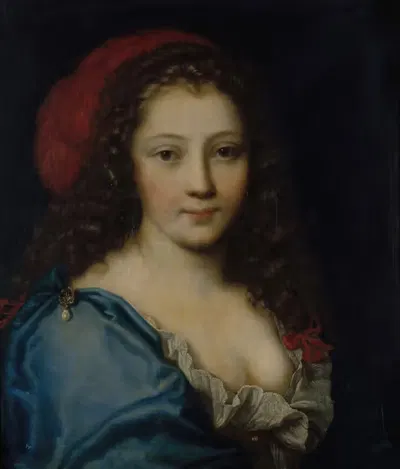 Предполагаемый портрет Арманды Бежар (около 1640-1700), актрисы by Николя Миньяр, 1660 — digital art print download
