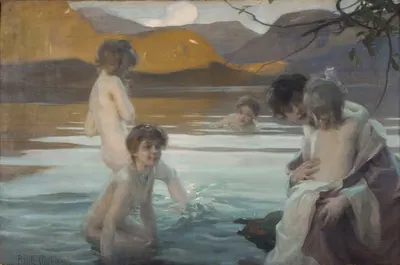 Premier bain by Paul Émile Chabas, 1907 — digital art print download