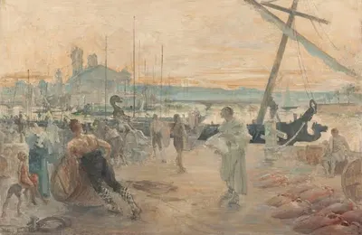 Парижские науты в галло-римскую эпоху by Поль Луи Деланс, 1890 — digital art print download