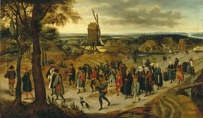 Свадебный процесс by Питер Брейгель Младший, 1623 — digital art print download