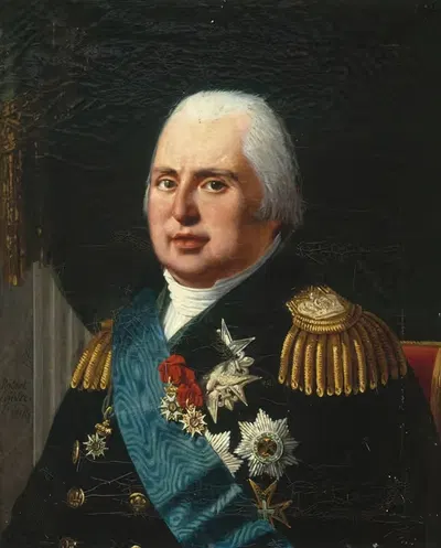 Портрет Людовика XVIII (1755-1824), короля Франции by Робер Жак Франсуа Лефевр, 1755-1824 — digital art print download
