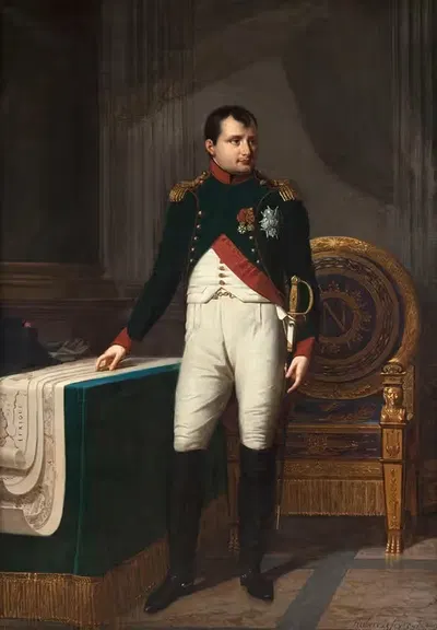 Портрет Наполеона I (1769-1821) в форме колониального полковника гвардии by Робер Жак Франсуа Лефевр, 1769-1821 — digital…