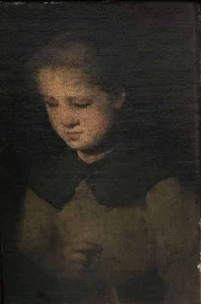 La fillette en gris by Théodule Ribot — digital art print download