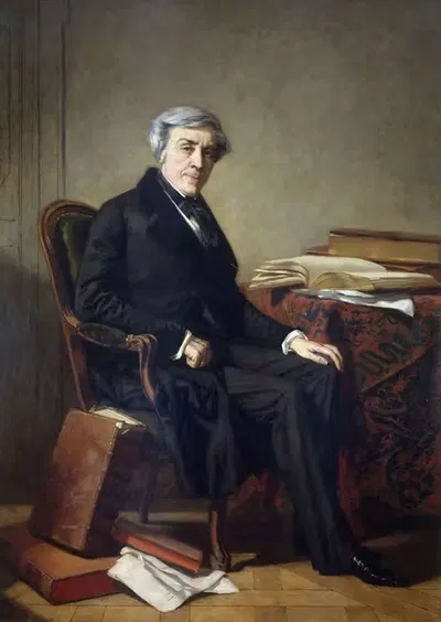 Портрет Жюля Мишле (1798-1874), историка by Томас Кутюр, 1798-1874 — digital art print download