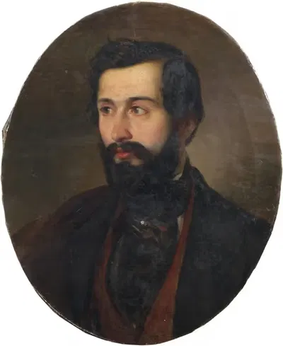 Portrait of a Man by Alajos Györgyi Giergl — digital art print download
