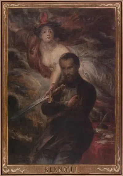 Огюст Бланки by Антуан Жозеф Вьерц, 1848 - 1865 — digital art print download