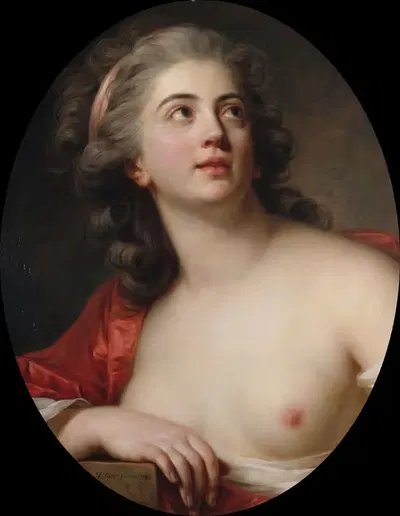 Голова вакханки by Антуан Весье, 1783 — digital art print download