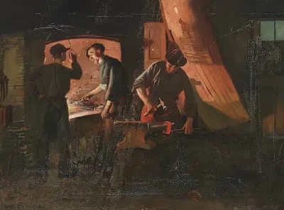 Из кузницы by Карл Карлсен, 1888 — digital art print download