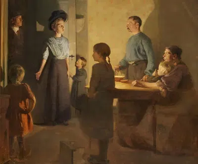 Vennen præsenteres by Carl Vilhelm Meyer, 1910 — digital art print download