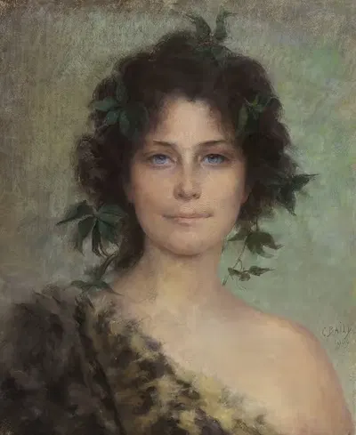 Tête de femme by Caroline Baily, 1909 — digital art print download
