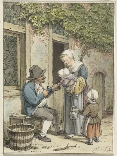 Разговоры крестьян by Кристина Шалон, 1758 - 1808 — digital art print download