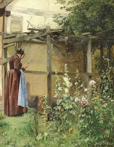 Жила-была женщина в деревне by Силиус Андерсен, 1906 — digital art print download