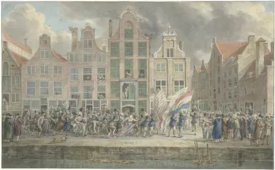 Anti-Engelse demonstratie te Rotterdam, 2 maart 1781 by Dirk Langendijk, 1781 — digital art print download
