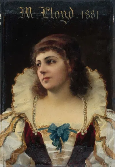 Портрет мадемуазель Ллойд (Мари-Эмили Жолли, 1842-1897), член Комедии-Франсез by Франсуа Шоммер, 1878 - 1888 — digital art…