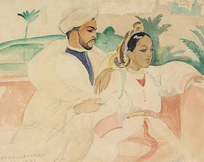 Марокканская пара by Герда Вегенер, 1933 — digital art print download