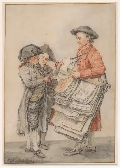Продавец гравюр by Якоб Перкоис, 1784 — digital art print download