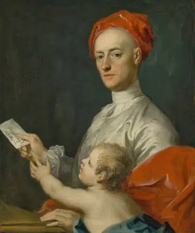 Портрет Кэру Херви Мильдмэя by Якопо Амигони, 1690-1784 — digital art print download