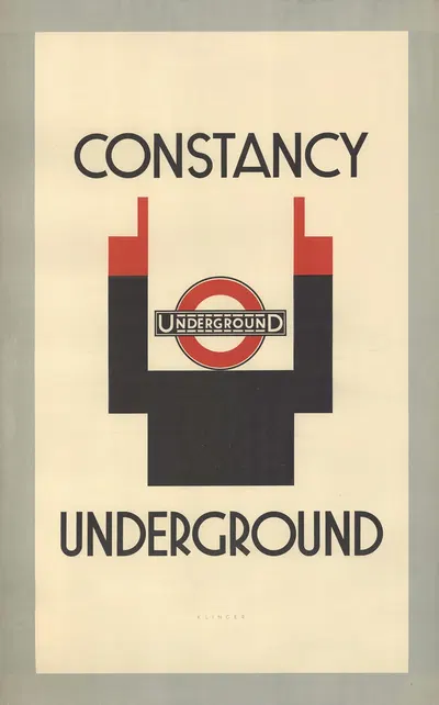 Constancy – London Underground by Юлий Клингер, 1929 — digital art print download