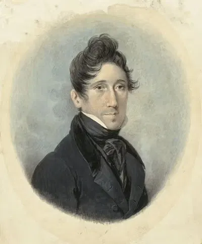 Zelfportret van Johannes Hari I by Johannes Hari, 1782 - 1849 — digital art print download