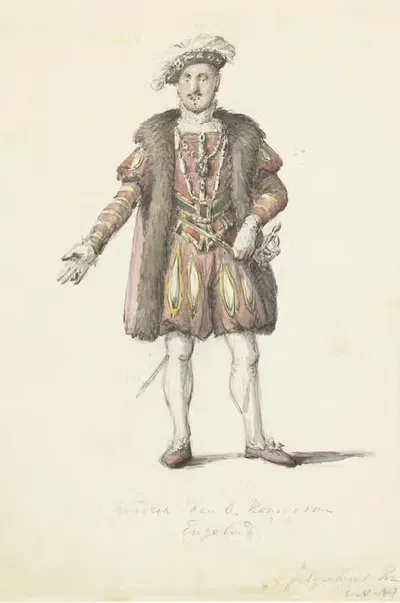 Актер в образе короля Генриха VIII Английского by Иоганнес Ельгерхейс, 1780 - 1836 — digital art print download