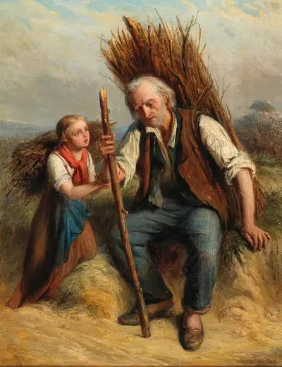 Отдых на пути домой by Юлий Сигизмунд Рёдер, 1853 — digital art print download