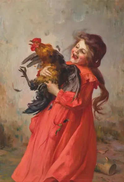 Пойманный by Луи Адольф Тесье, 1903 — digital art print download