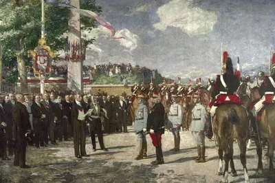 Прием у ворот Майо маршалов Фоша и Жоффра, 14 июля 1919 by Люсьен Симон, 1923 — digital art print download