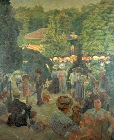 Парк Монтсурис by Людовик Валле, 1900 — digital art print download