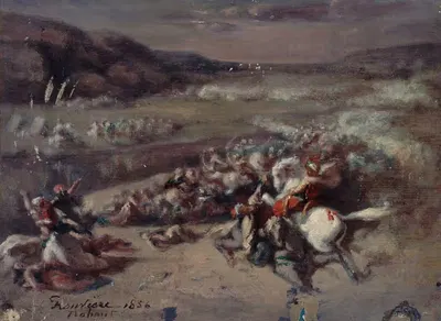 Сцена битвы by Филибер Руавьер, 1856 — digital art print download