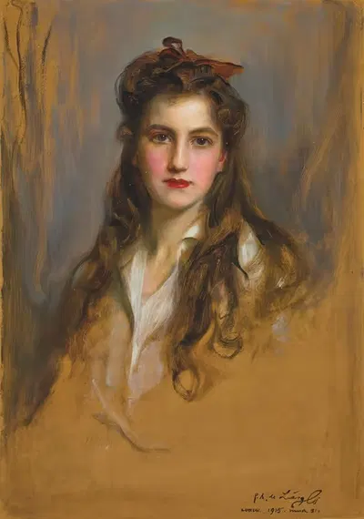 Портрет принцессы Нины Георгиевны (1901-1974) by Филипп Алексис де Ласло, 1901-1974 — digital art print download