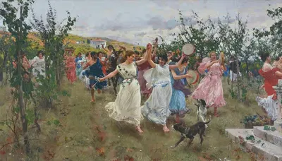 Бакханалия by Рафаэлло Сорби, 1896 — digital art print download