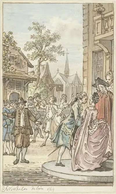 Лука и Кларисса by Рейньер Винкелес, 1769 — digital art print download