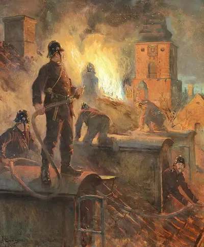 Ильдебранд в окрестностях церкви Святого Петра by Эрик Хеннингсен, 1898 — digital art print download