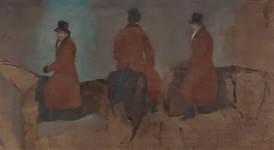 Studies of Riders in the Hunting Field by Benjamin Marshall — digital art print download