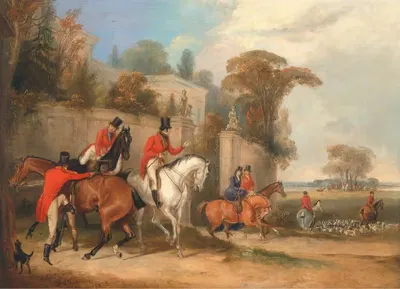 Холл холостяка; Встреча by Фрэнсис Кэлкрафт Тёрнер, 1835 - 1836 — digital art print download