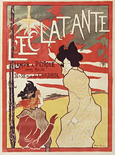 L'Eclatante lampe à pétrole sans mèche by Мануэль Роббе, 1895 — digital art print download