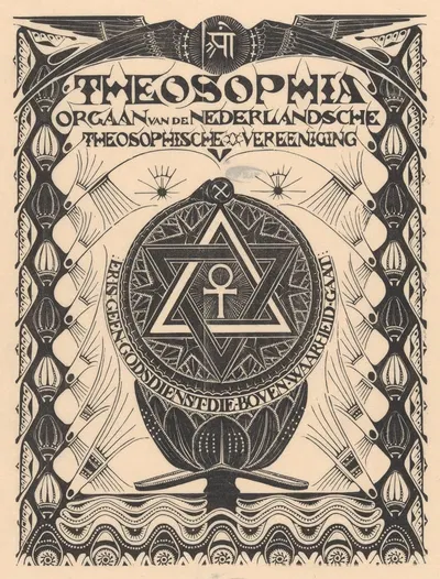 Omslag tijdschrift Theosophia by Mathieu Lauweriks — digital art print download