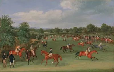 Epsom Races; Preparing to Start by James Pollard, 1834 - 1835 — digital art print download