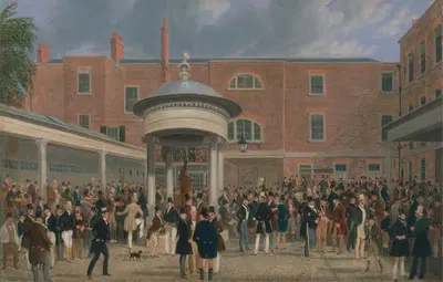 Epsom Races; Settling Day at Tattersalls by James Pollard, 1834 - 1835 — digital art print download