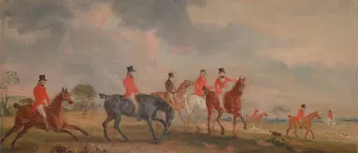 Охота на куорн; эскиз художника и его друзей, уходящих by Джон Фернли — digital art print download