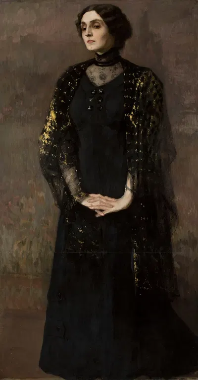 Portrait of a woman by Kazimierz Stabrowski, 1900-1910 — digital art print download